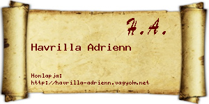 Havrilla Adrienn névjegykártya